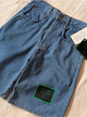 Vintage Batman Forever 1995 Deadstock Promotional Jean Shorts 26" Waist NOS Rare